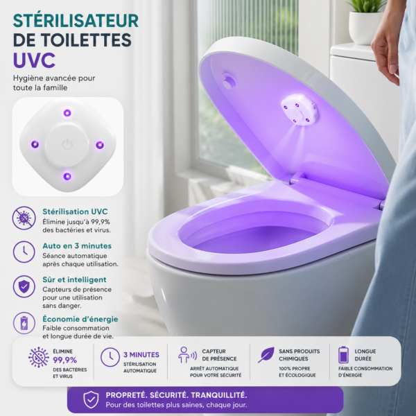 Désinfectante UV Toilette