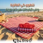Tapis de Pique-Nique XXL 200 × 200 cm Imperméable et Pliable avec Sac – Image 2