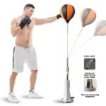 Ballon de Frappe sur Pied Réglable 135 à 155 cm avec Base Ventouse