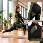 Set de Sport Femme 2 Pièces – Veste Zippée & Legging Taille Haute